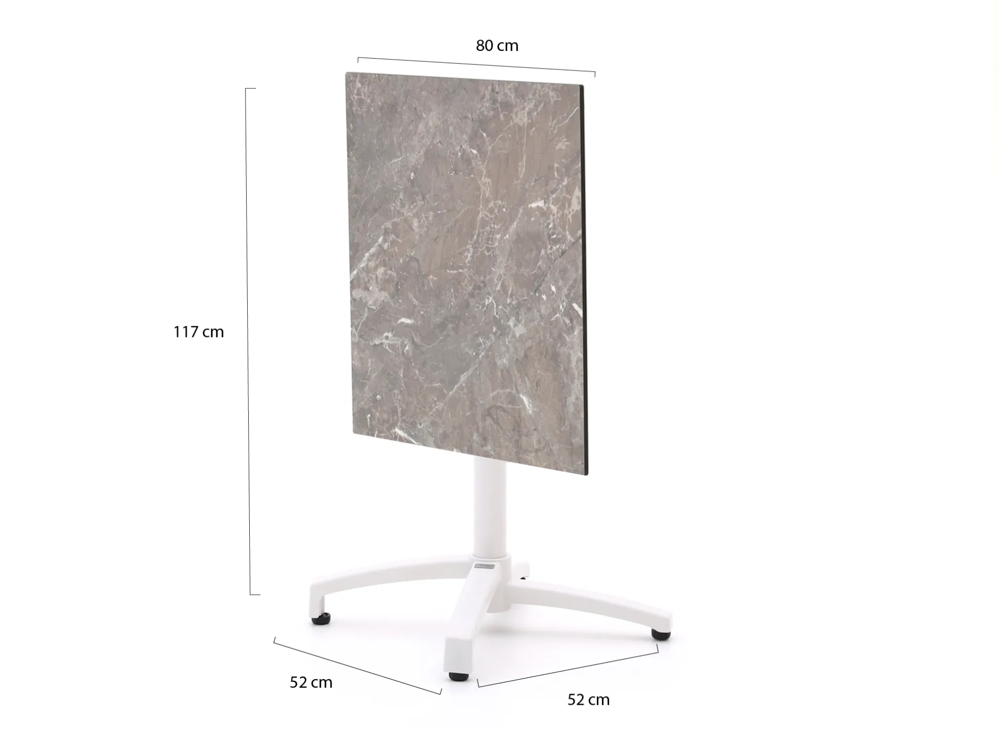 Bellagio Canzo klaptafel 80x80x73cm