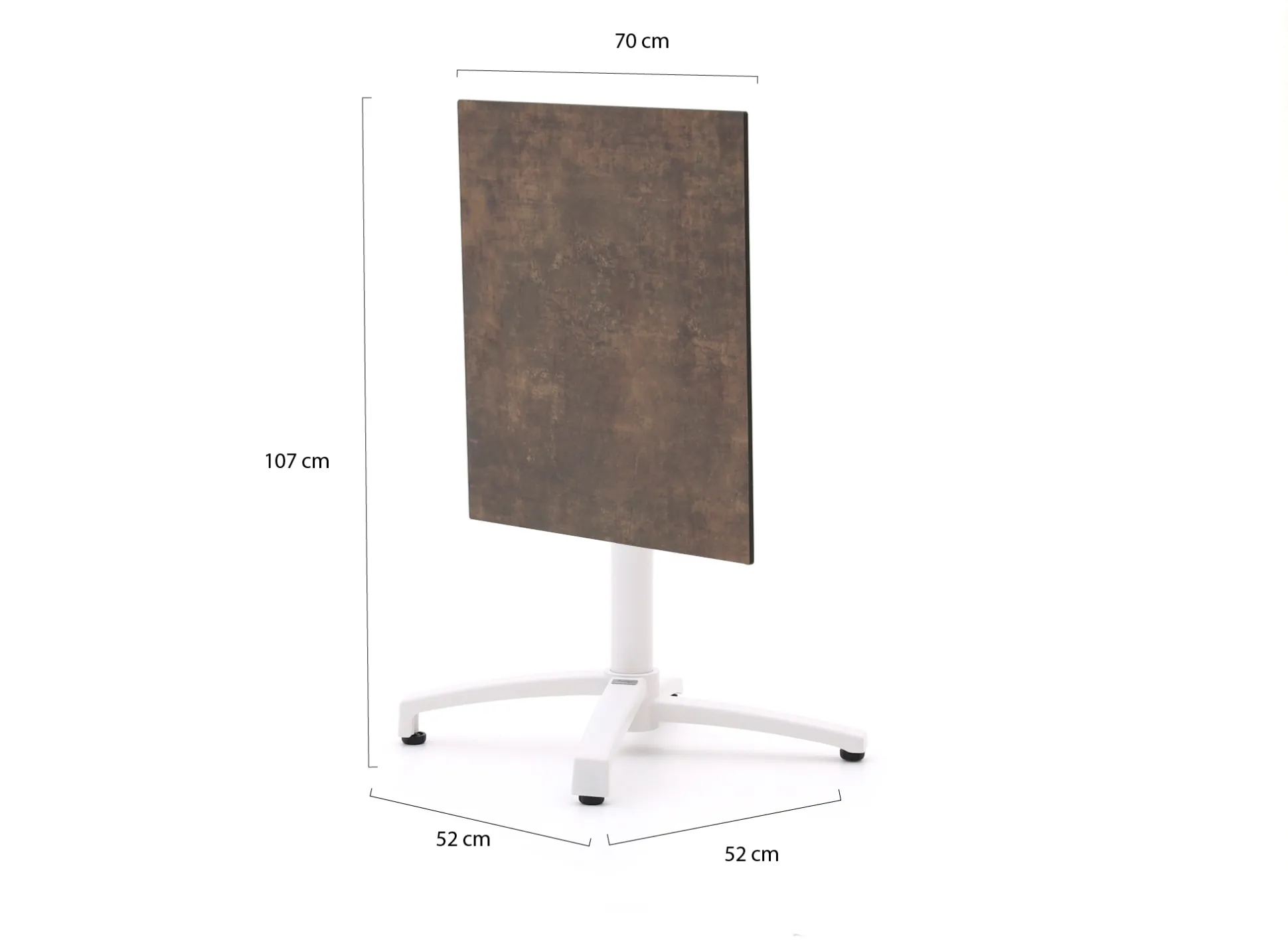 Bellagio Canzo klaptafel 70x70x73cm