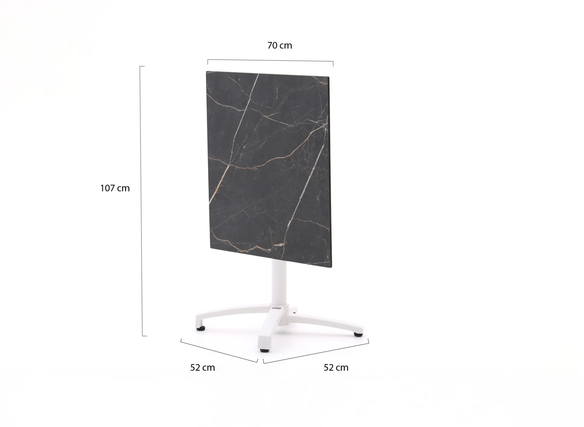 Bellagio Canzo klaptafel 70x70x73cm