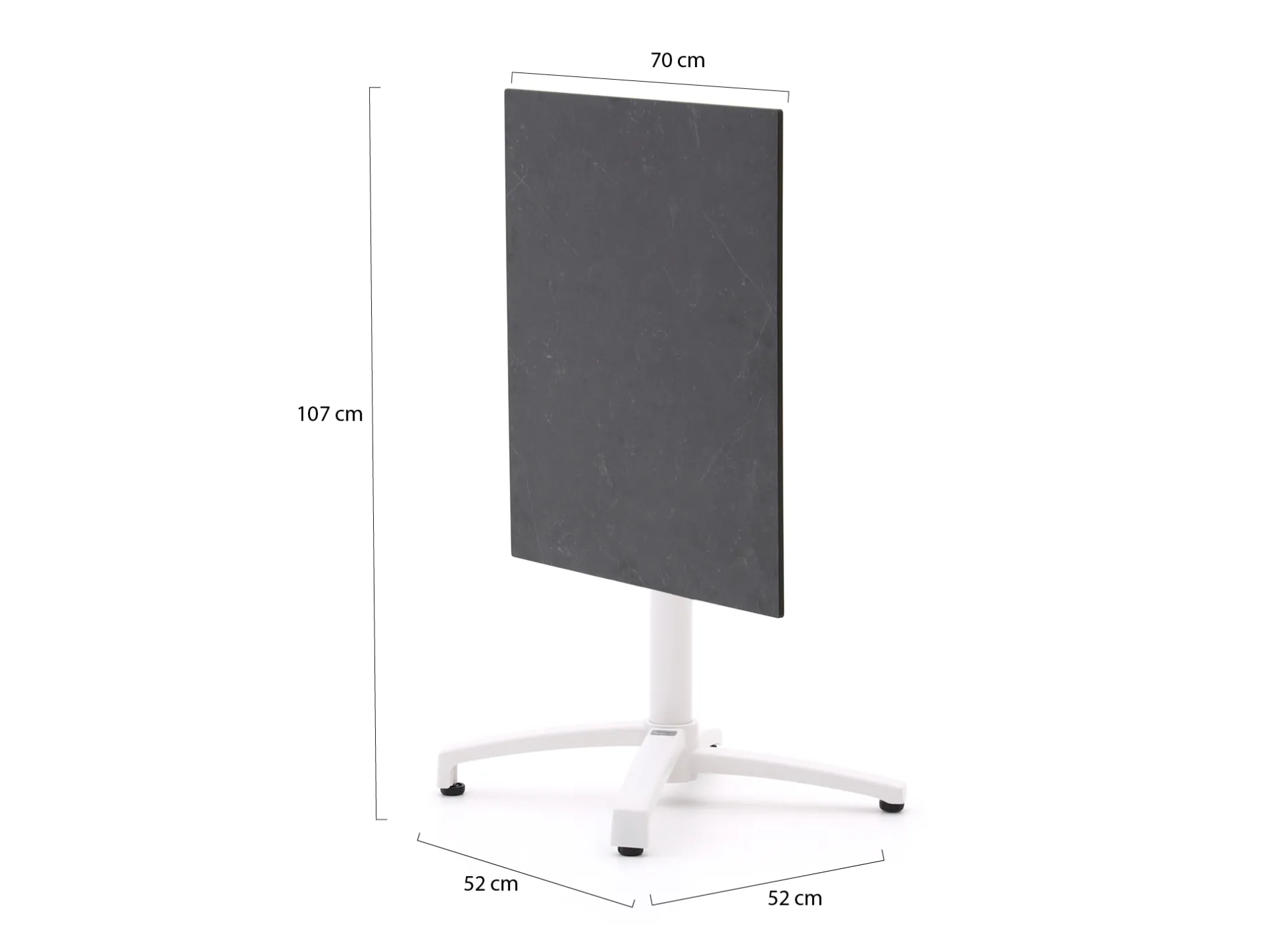 Bellagio Canzo klaptafel 70x70x73cm