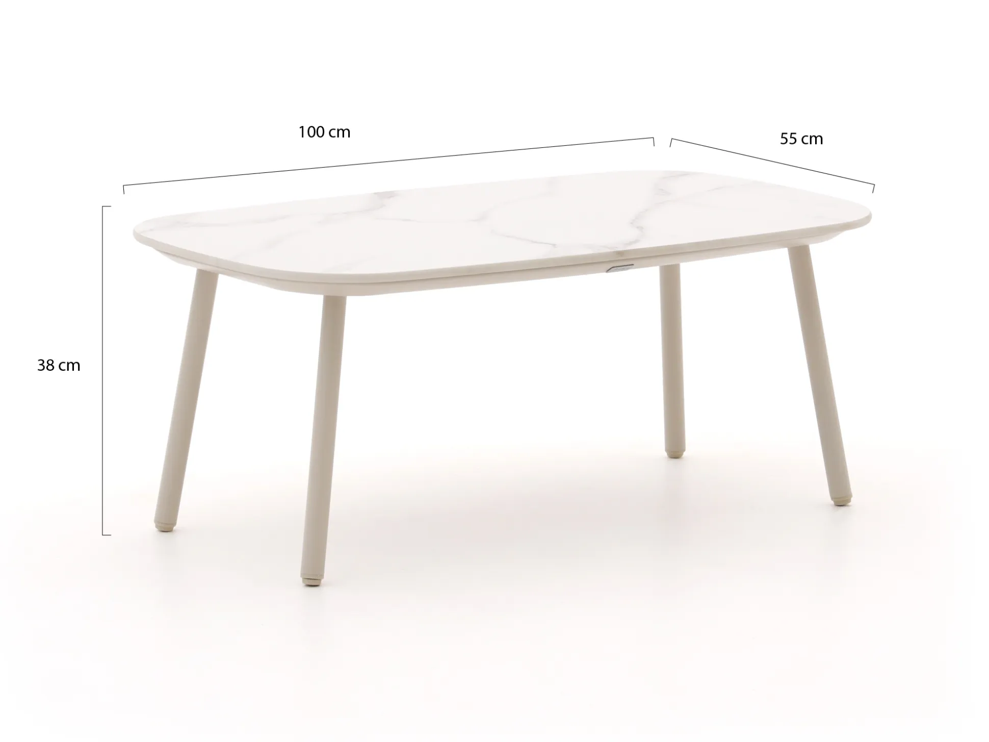 Bellagio Caronia lounge tuintafel 100x55x38cm