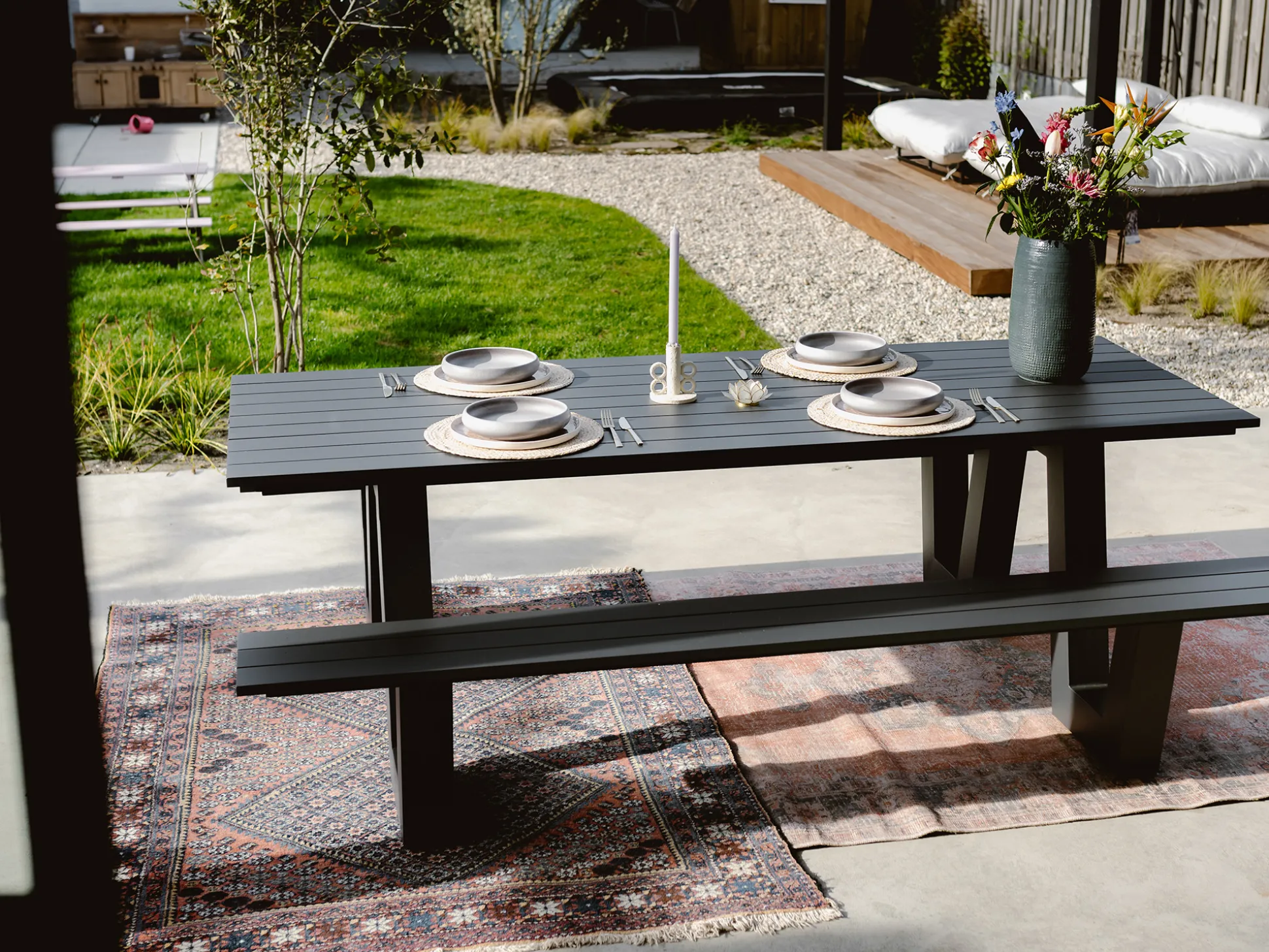 Bellagio Cavoli picknicktafel 220x86x74cm