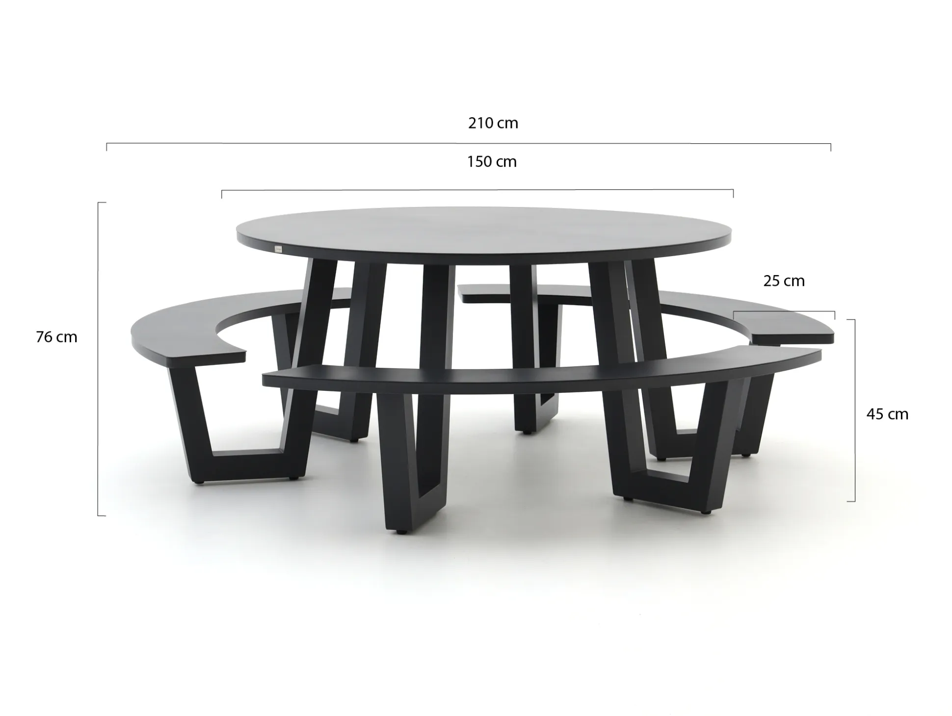 Bellagio Cavoli picknicktafel ø150cm