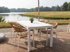 Bellagio Cino/Menzano 160cm dining tuinset 5-delig stapelbaar