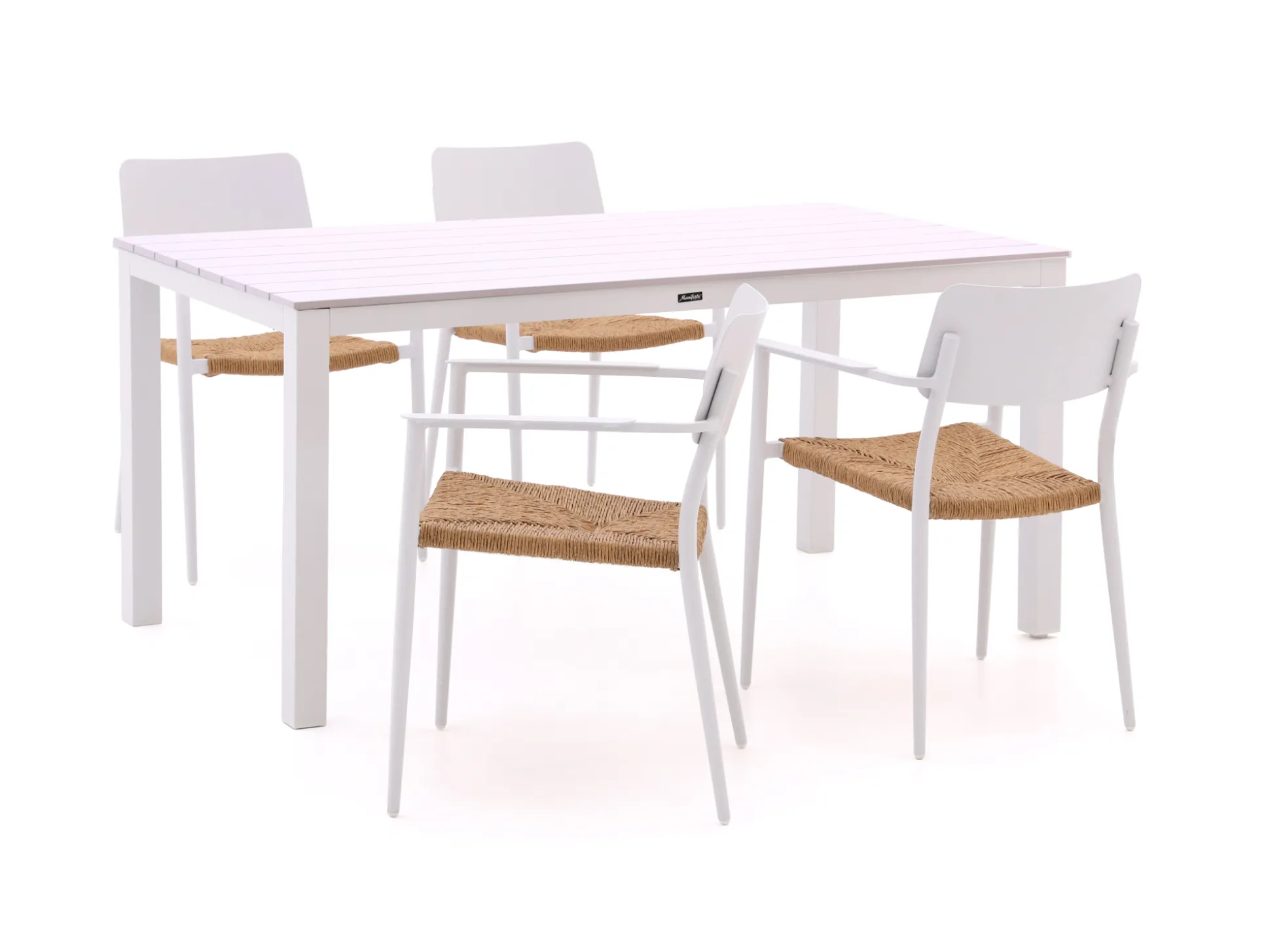 Bellagio Cino/Menzano 160cm dining tuinset 5-delig stapelbaar