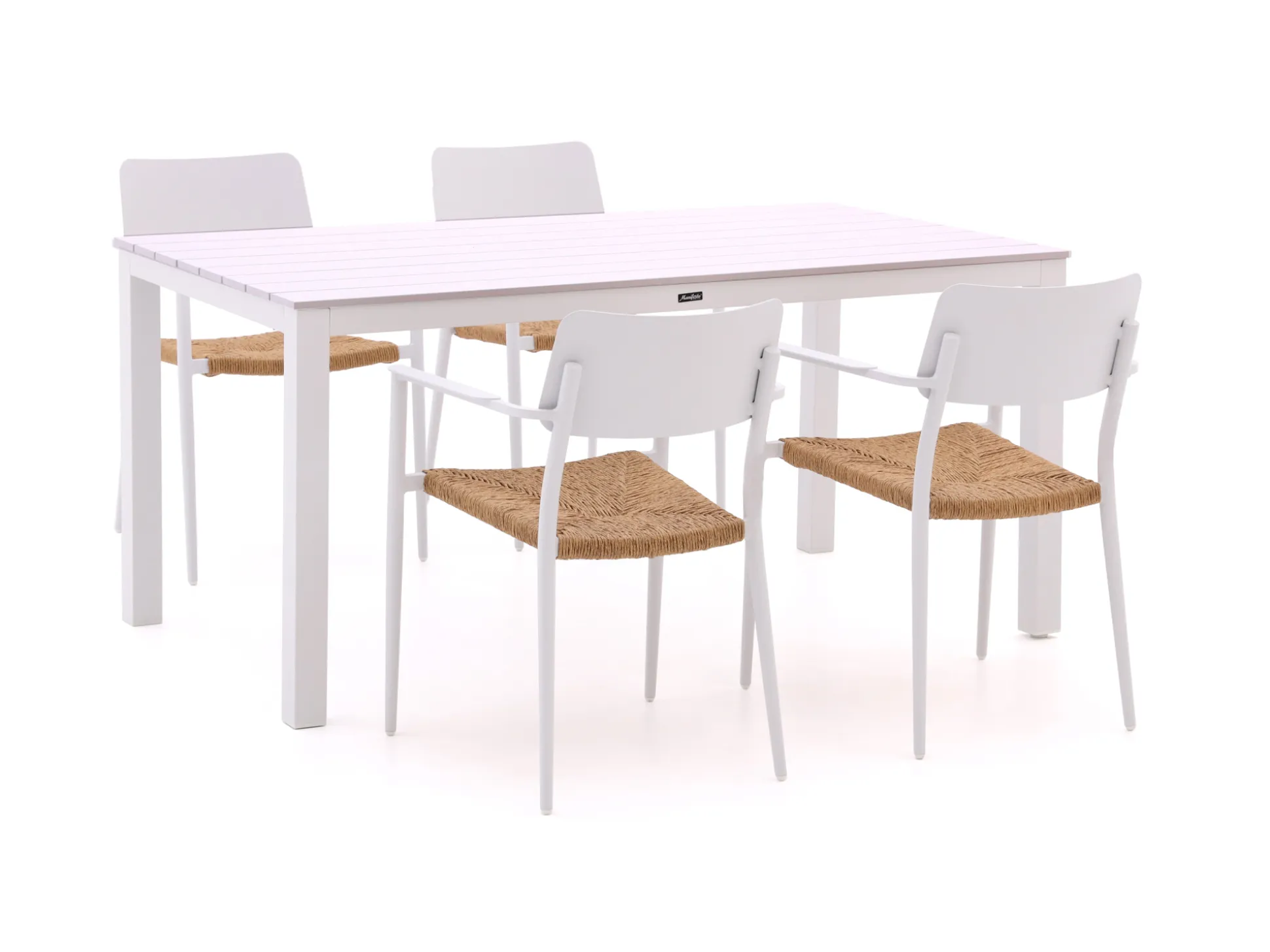 Bellagio Cino/Menzano 160cm dining tuinset 5-delig stapelbaar