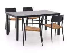 Bellagio Cino/Menzano 160cm dining tuinset 5-delig stapelbaar