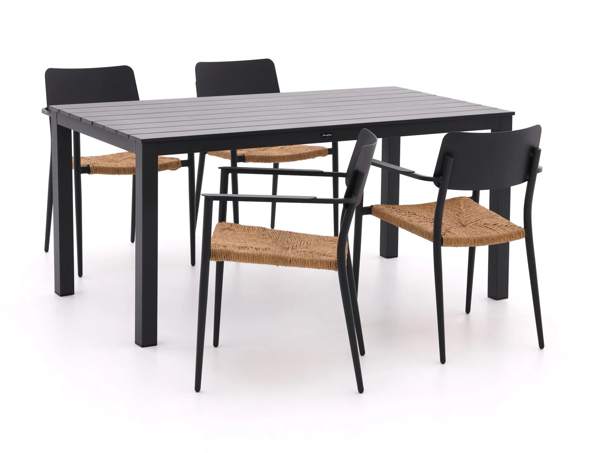 Bellagio Cino/Menzano 160cm dining tuinset 5-delig stapelbaar
