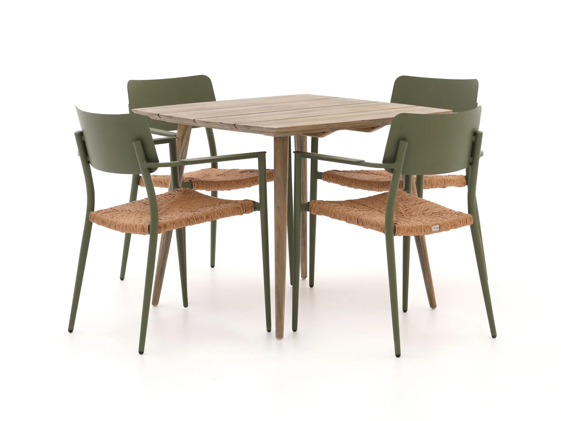 Bellagio Cino/ROUGH-K 90cm dining tuinset 5-delig stapelbaar