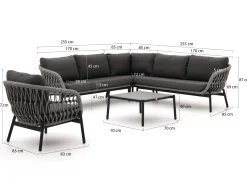 Bellagio Cupello hoek loungeset 5-delig