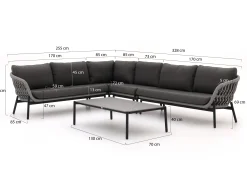 Bellagio Cupello hoek loungeset 5-delig links