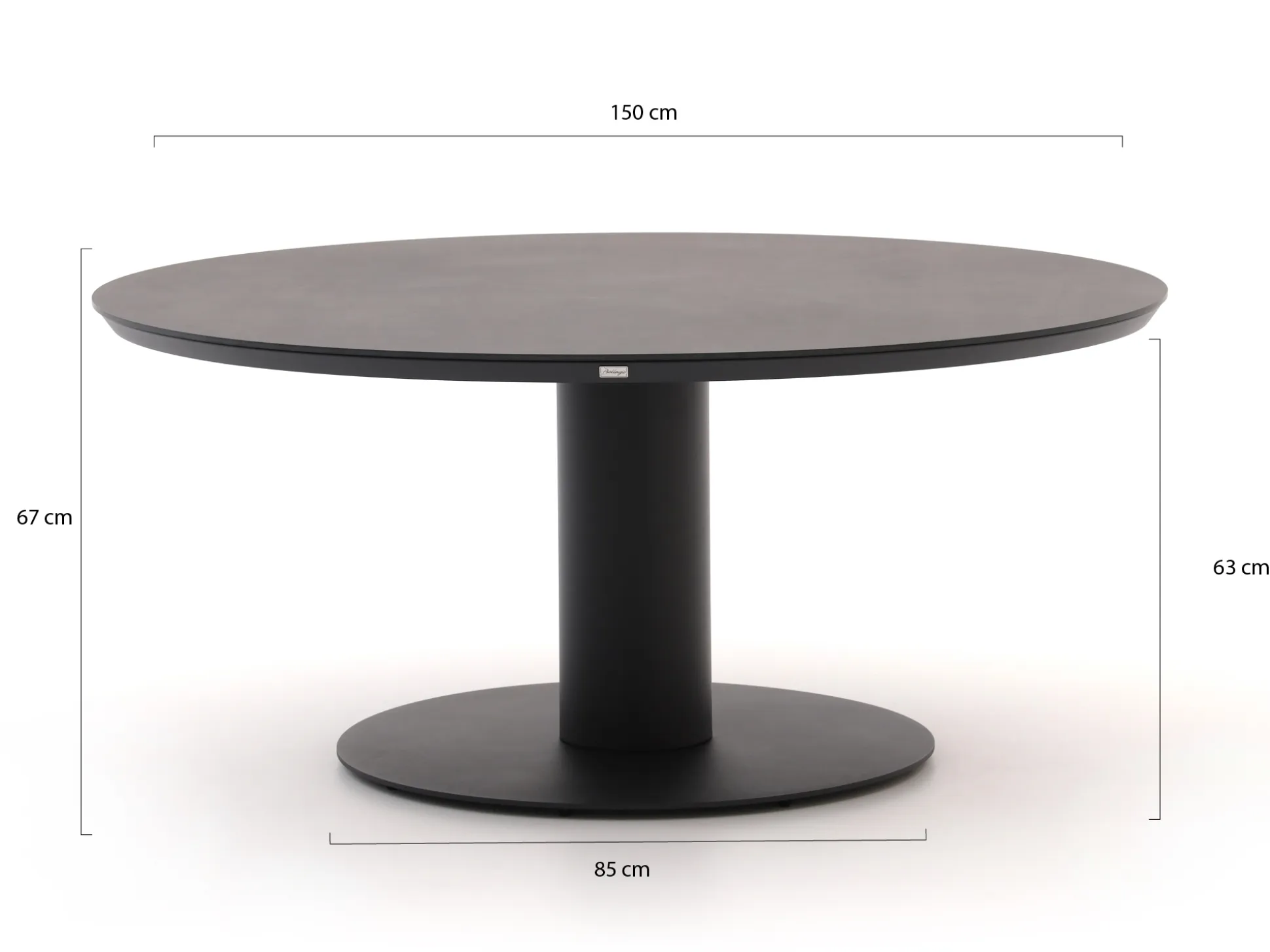 Bellagio Cupello/La Fonte ø150cm low dining tuinset 5-delig
