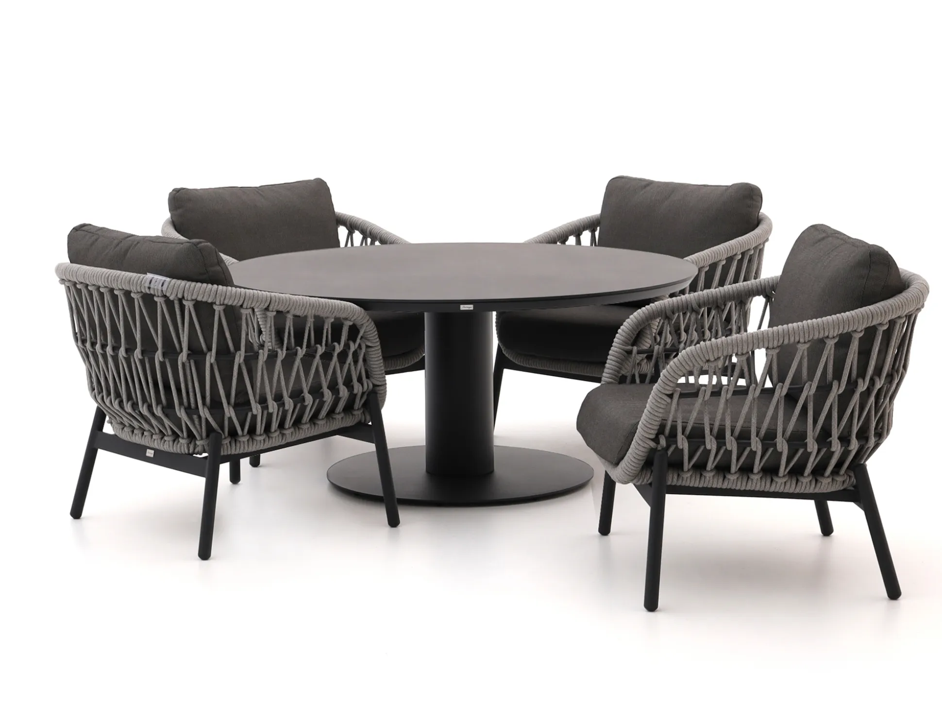 Bellagio Cupello/La Fonte ø150cm low dining tuinset 5-delig