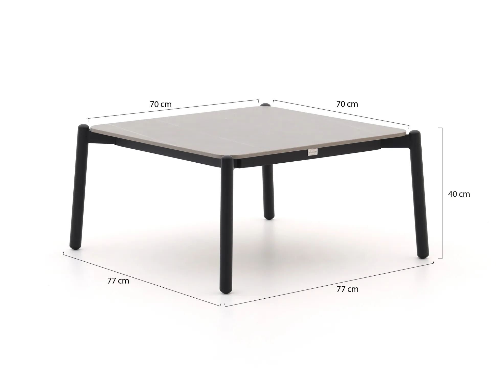 Bellagio Cupello lounge tuintafel 77x77x40cm