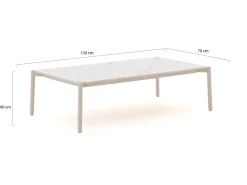 Bellagio Cupello lounge tuintafel 130x70x40cm