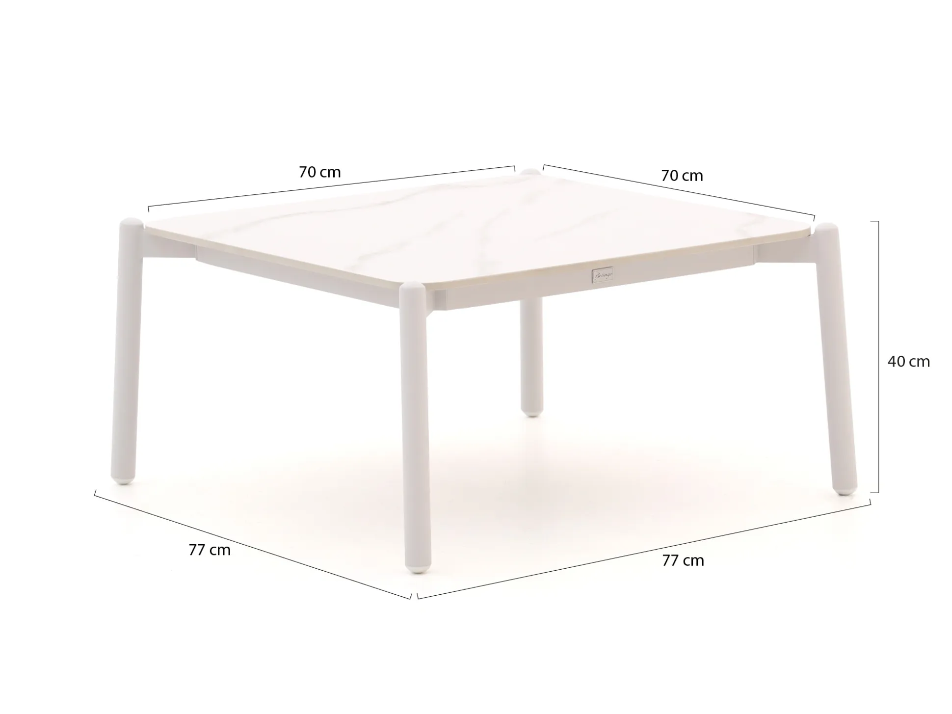 Bellagio Cupello lounge tuintafel 77x77x40cm