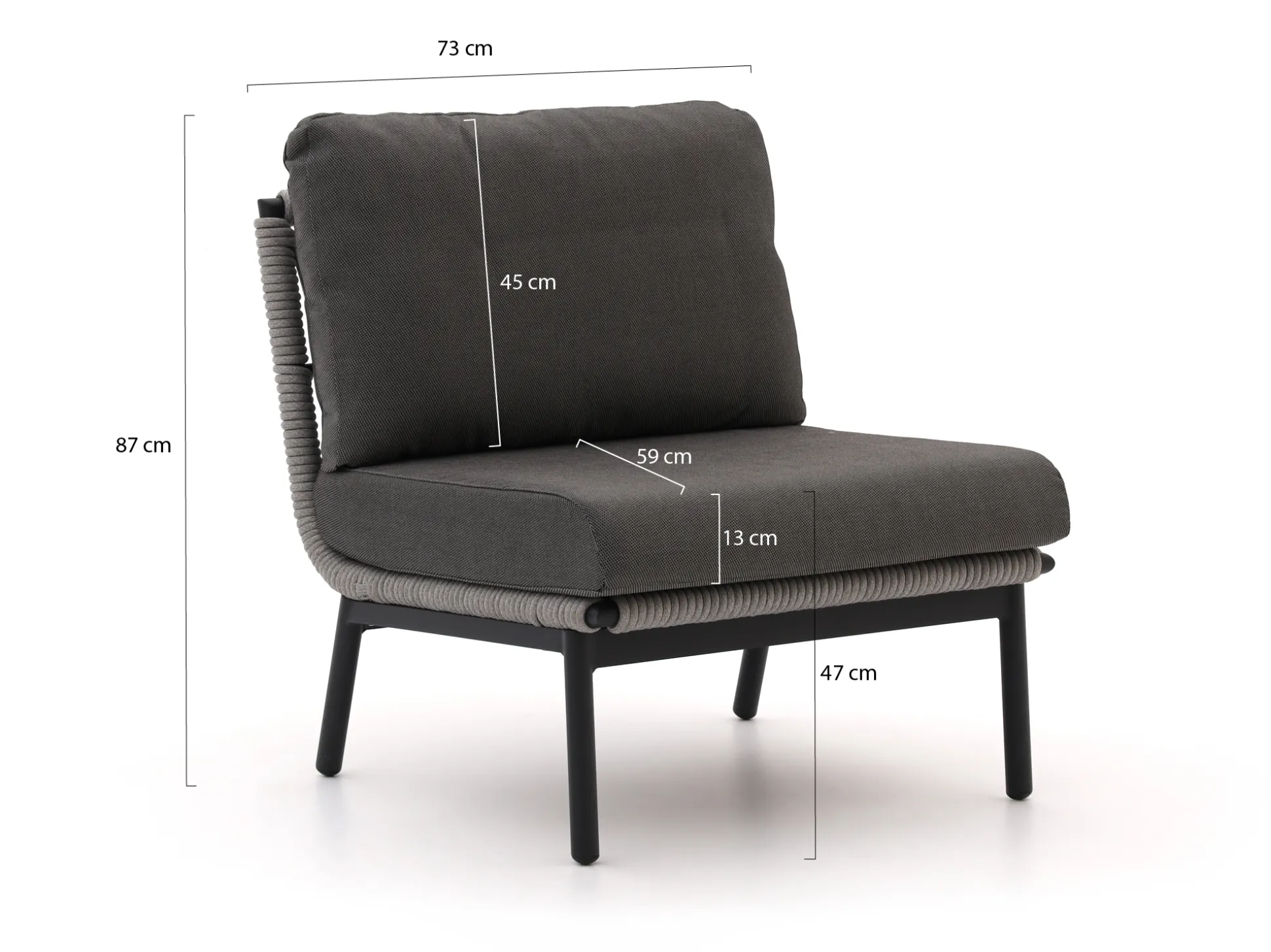 Bellagio Cupello lounge tussenmodule 73cm