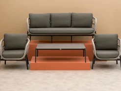 Bellagio Cupello stoel-bank loungeset 4-delig