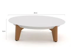 Bellagio Esenta lounge tuintafel ø86 (h:21cm)/ø 68 (h:19cm)