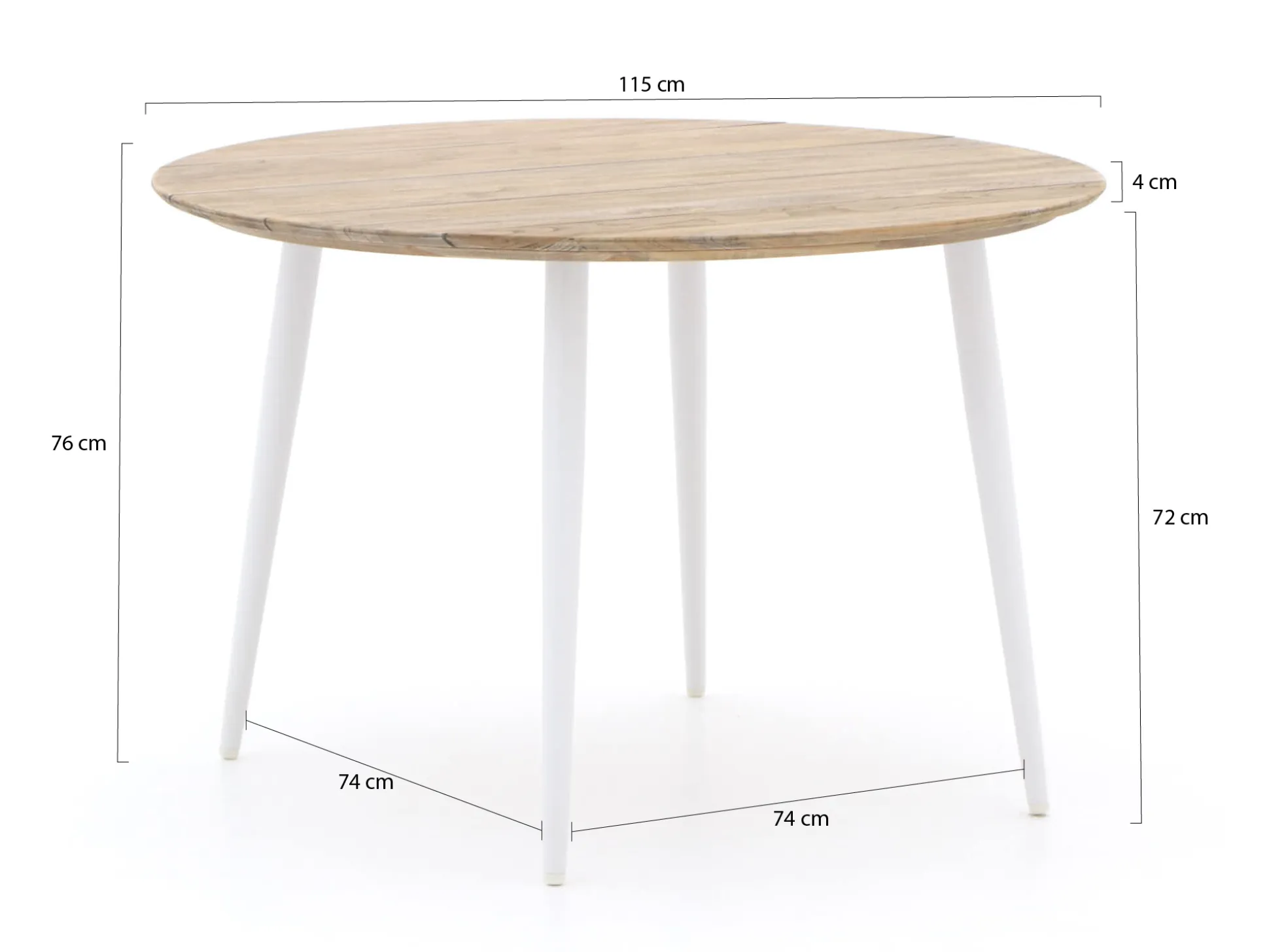 Bellagio Falcade dining tuintafel ø 115cm