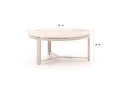 Bellagio Ficarolo lounge tuintafelset ø85cm(h:35cm)/ø65cm (h:30cm)