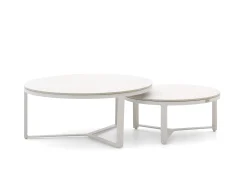 Bellagio Ficarolo lounge tuintafelset ø85cm(h:35cm)/ø65cm (h:30cm)