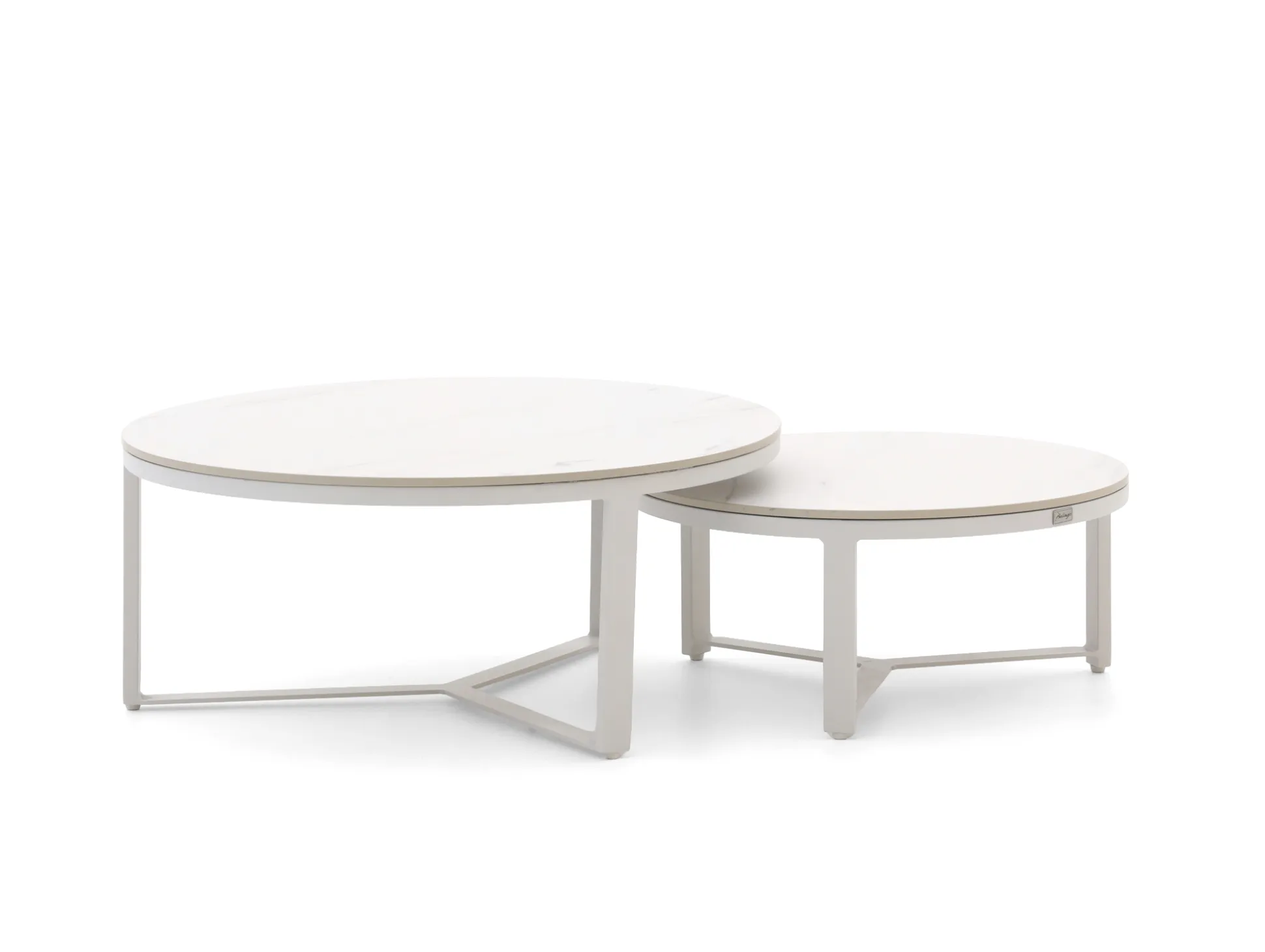 Bellagio Ficarolo lounge tuintafelset ø85cm(h:35cm)/ø65cm (h:30cm)