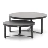Bellagio Ficarolo lounge tuintafelset ø85cm(h:35cm)/ø65cm (h:30cm)