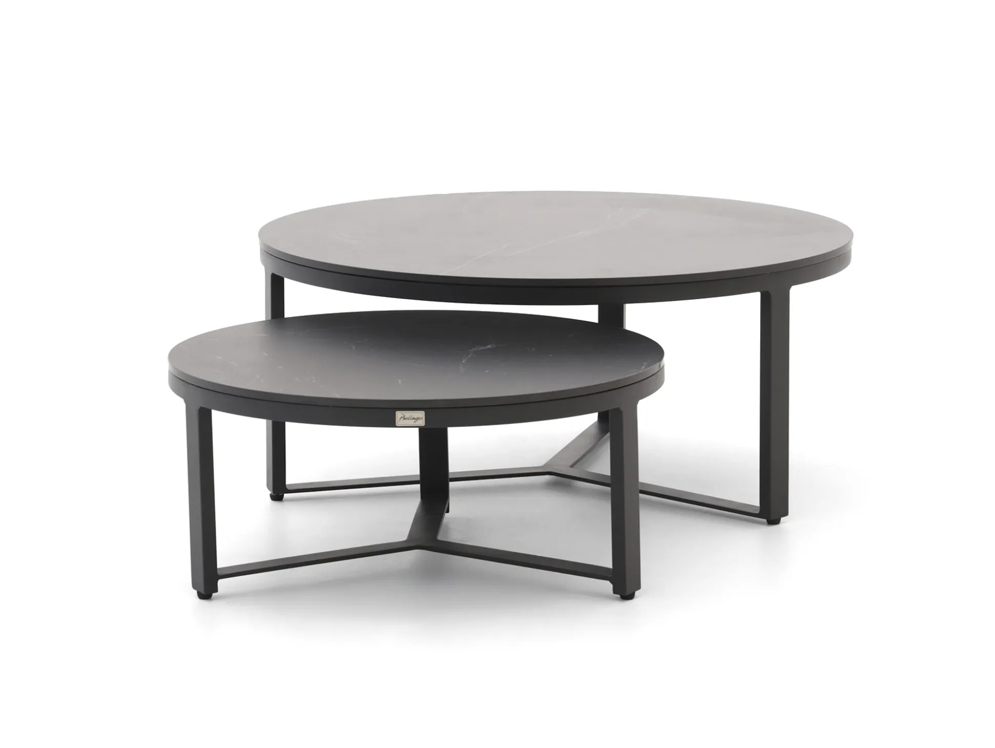 Bellagio Ficarolo lounge tuintafelset ø85cm(h:35cm)/ø65cm (h:30cm)