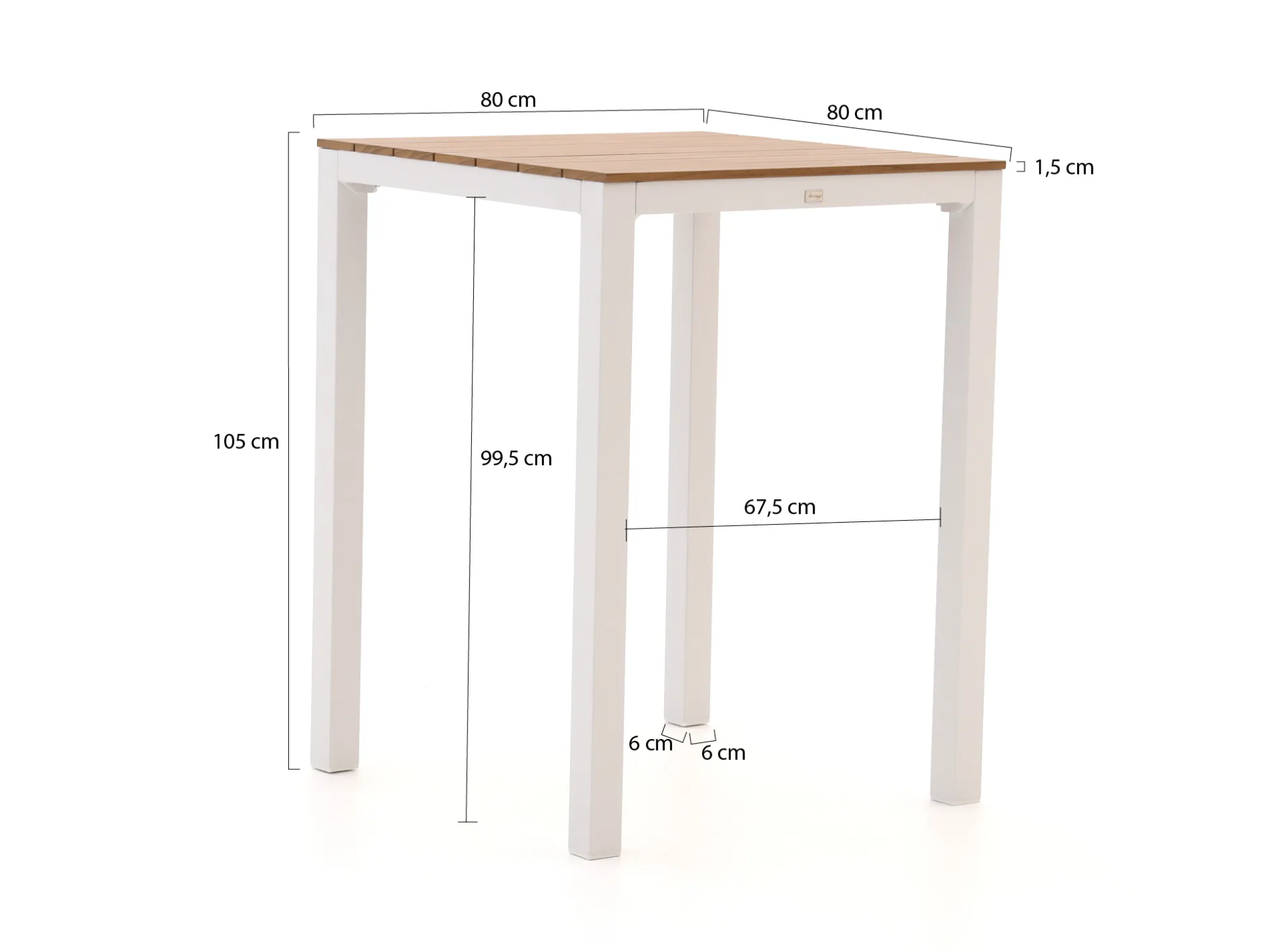 Bellagio Fidenza 80cm barset 5-delig
