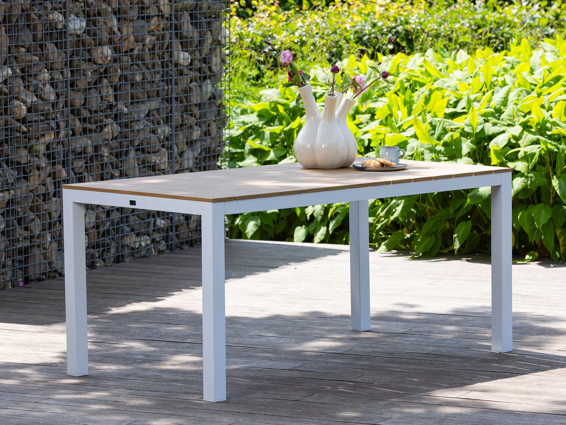 Bellagio Fidenza 160cm dining tuinset 5-delig stapelbaar