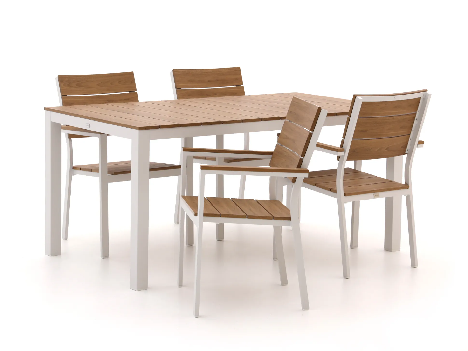 Bellagio Fidenza 160cm dining tuinset 5-delig stapelbaar