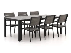 Bellagio Fidenza 220cm dining tuinset 7-delig stapelbaar
