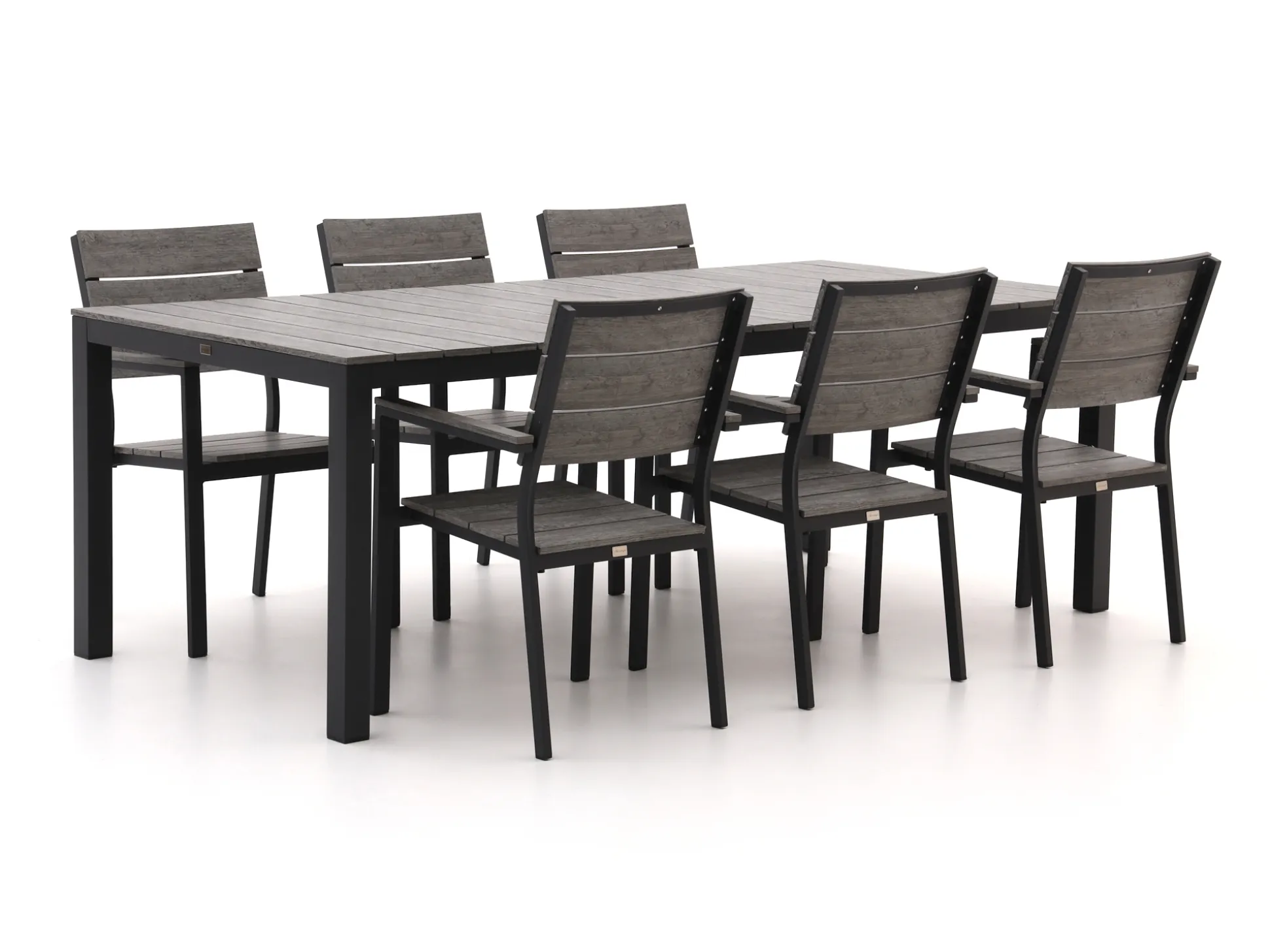 Bellagio Fidenza 220cm dining tuinset 7-delig stapelbaar