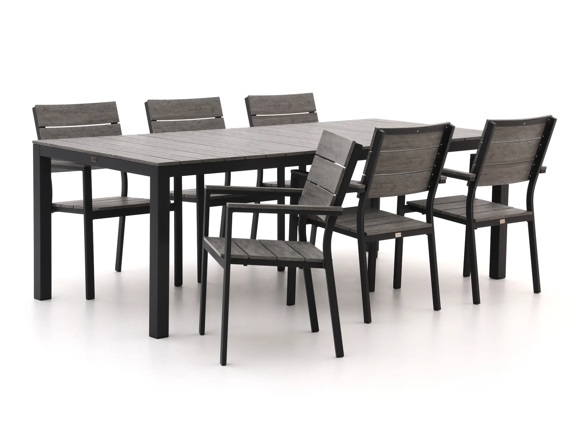 Bellagio Fidenza 220cm dining tuinset 7-delig stapelbaar