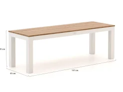 Bellagio Fidenza 160cm picknickset 3-delig