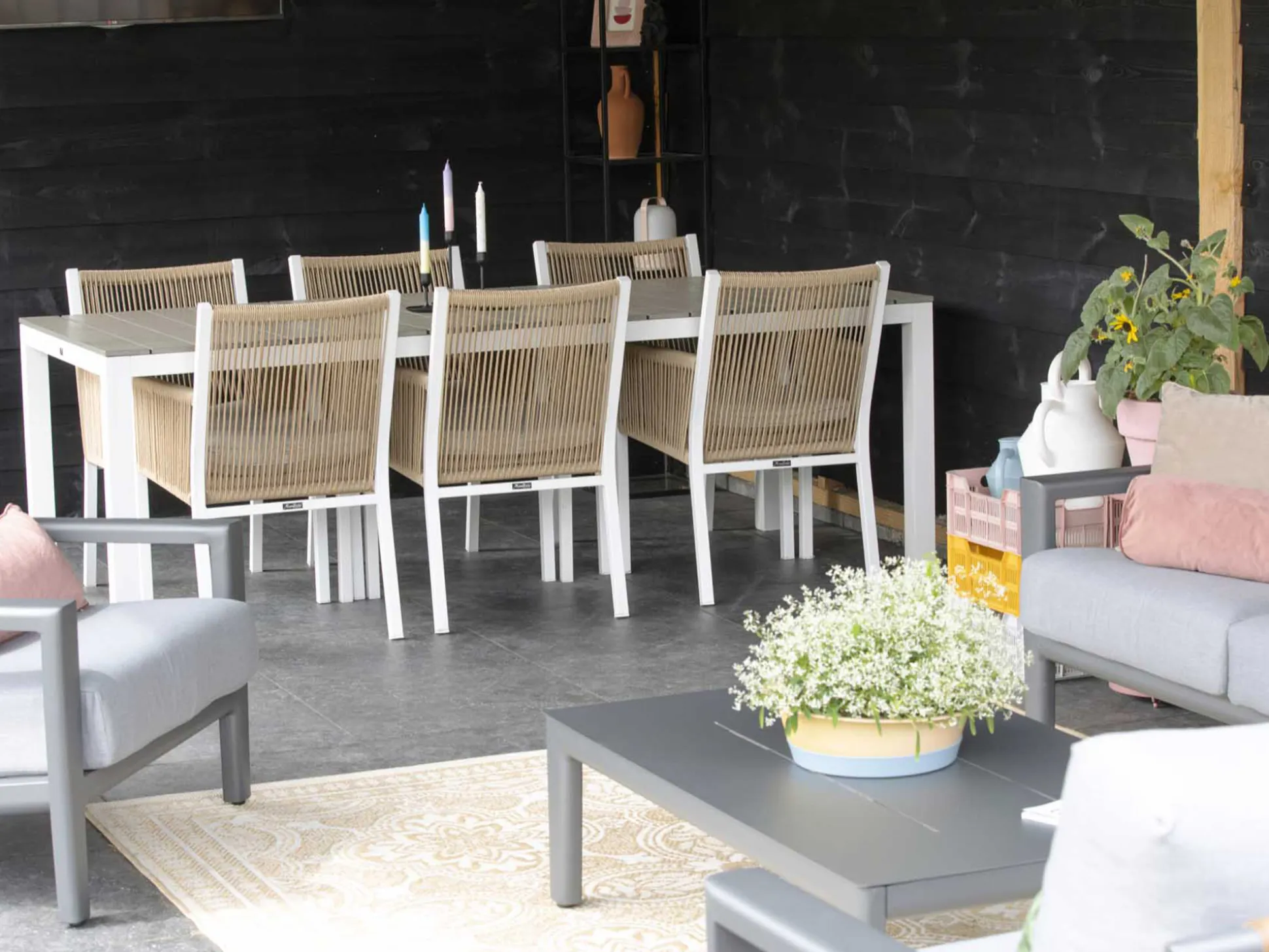 Bellagio Fidenza dining tuintafel 220x100x75cm