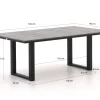 Bellagio Fidenza lounge/dining tuintafel 160x90x62cm