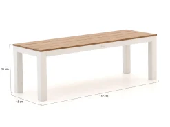 Bellagio Fidenza picknickbank 137x45x45cm