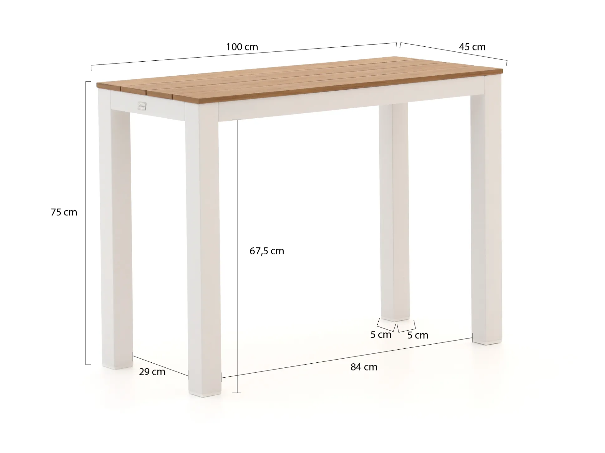 Bellagio Fidenza sidetable 100x45x75cm