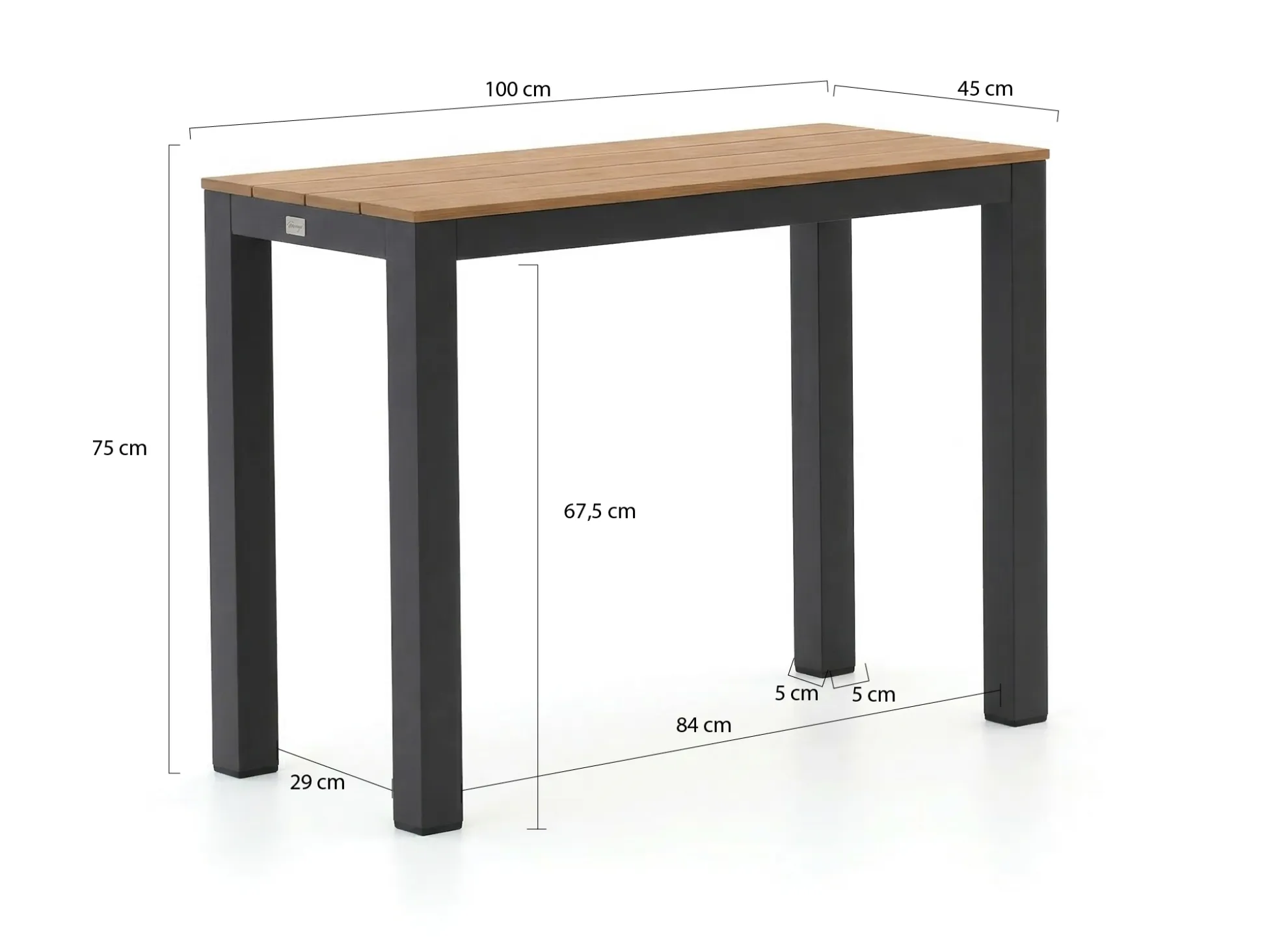 Bellagio Fidenza sidetable 100x45x75cm
