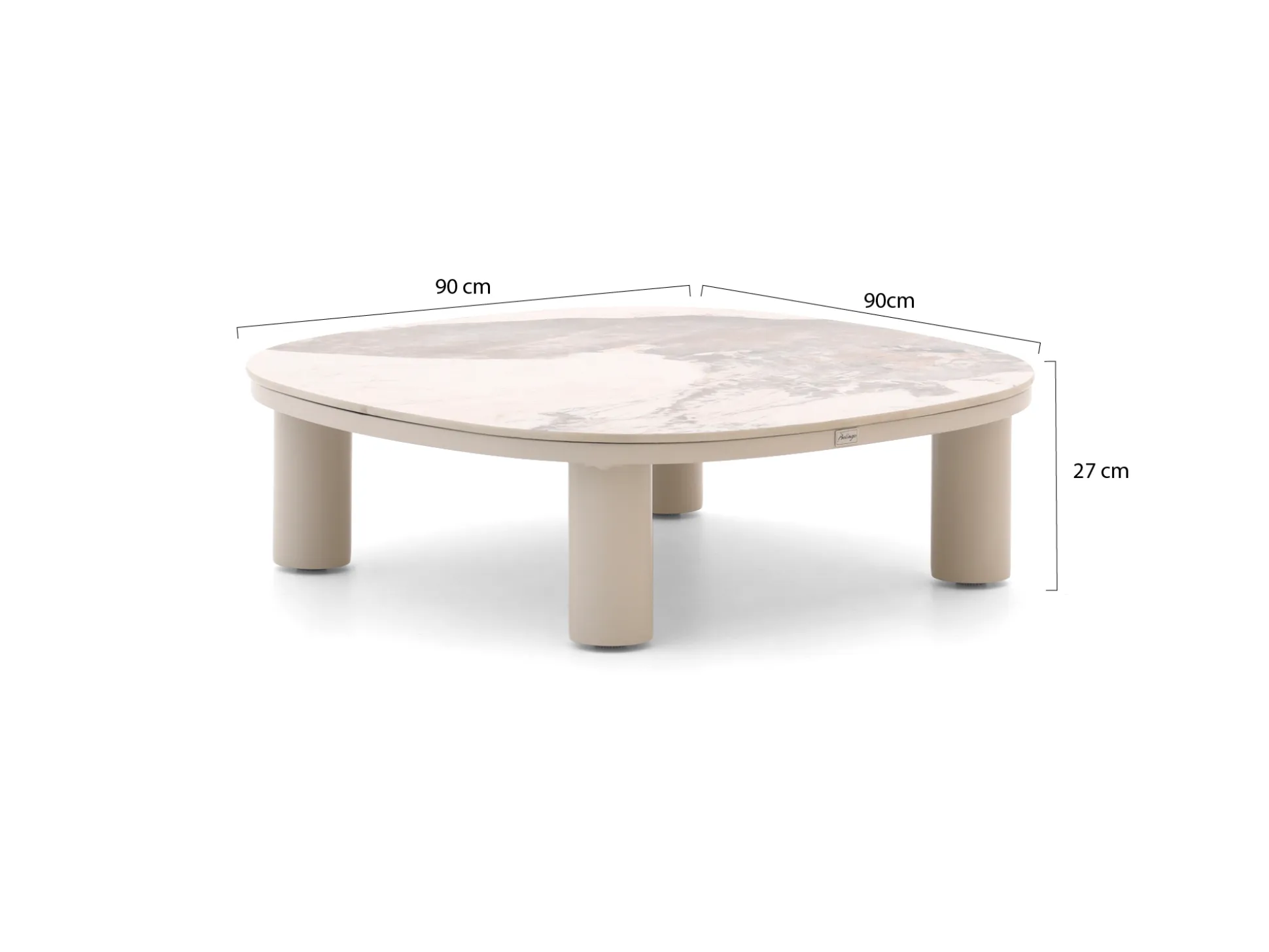 Bellagio Gorizia lounge tuintafel 90x90x27cm