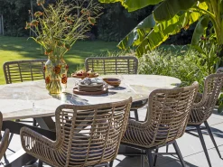 Bellagio Induno Ellips dining tuintafel 280x130cm