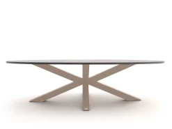 Bellagio Induno Ellips low dining tuintafel 240x120cm