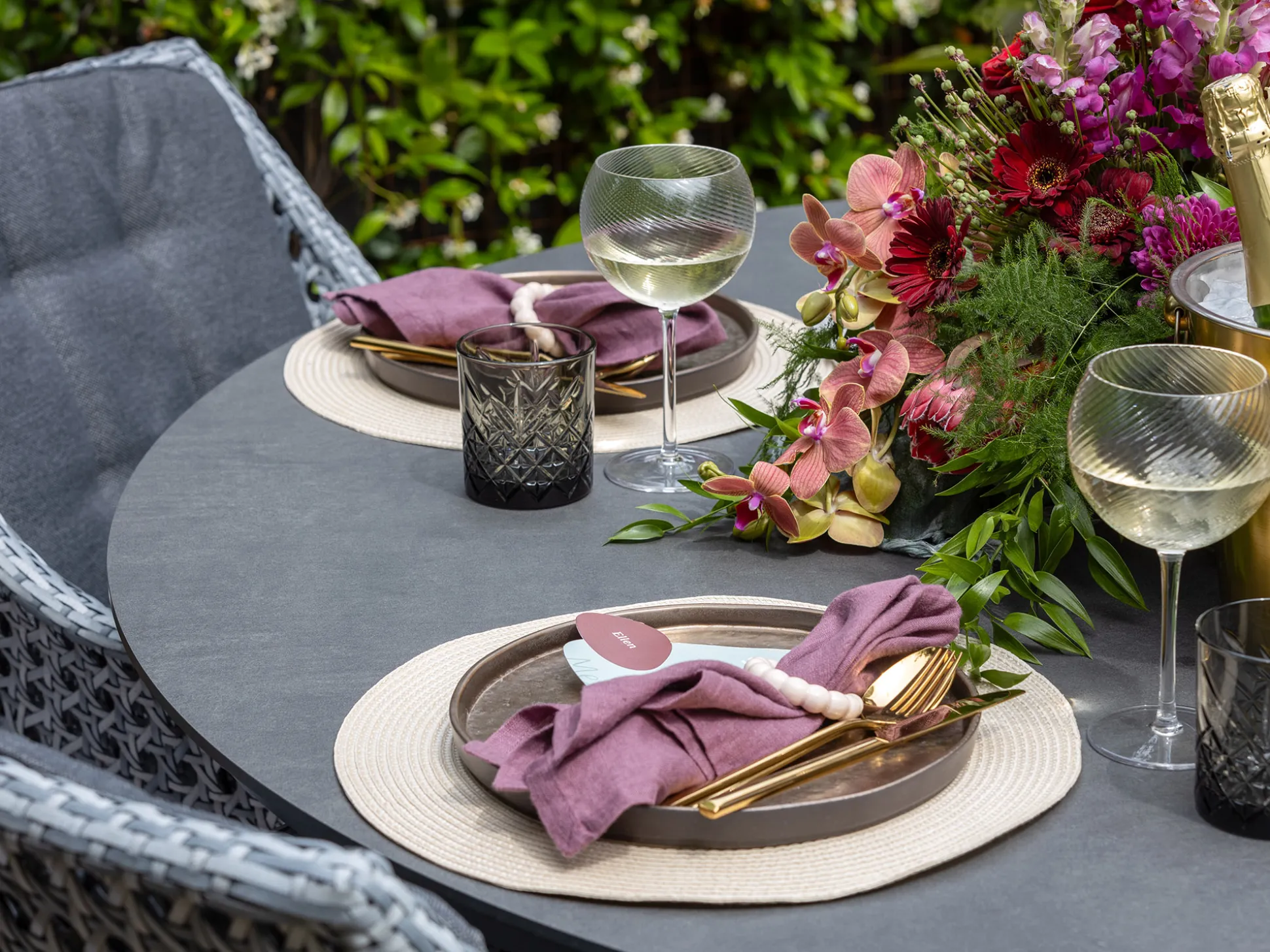 Bellagio La Fonte dining tuintafel ø 120cm