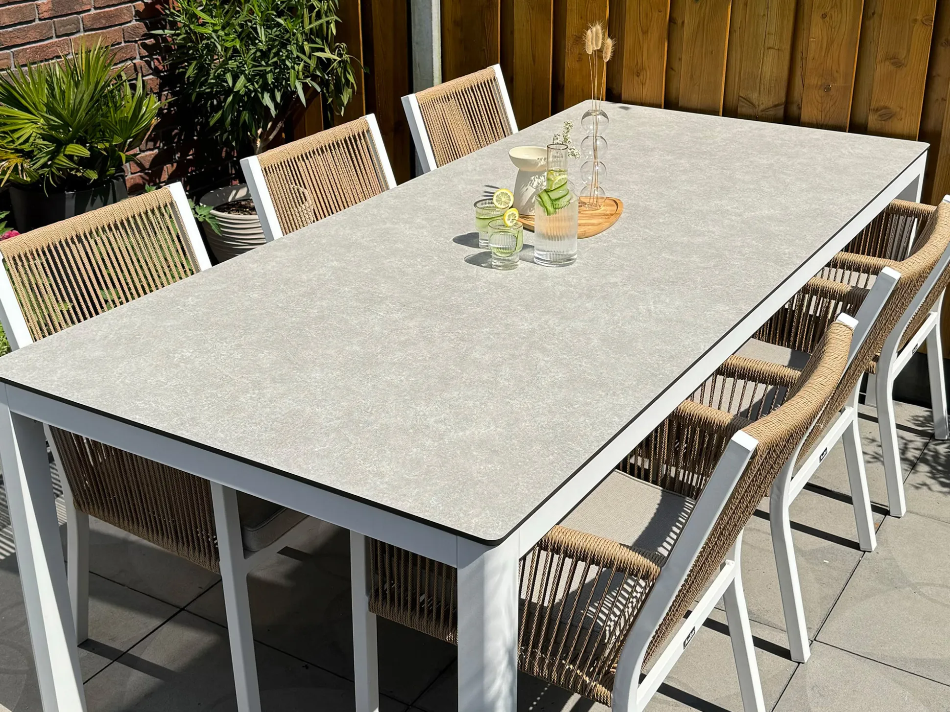 Bellagio La Fonte dining tuintafel 220x100cm