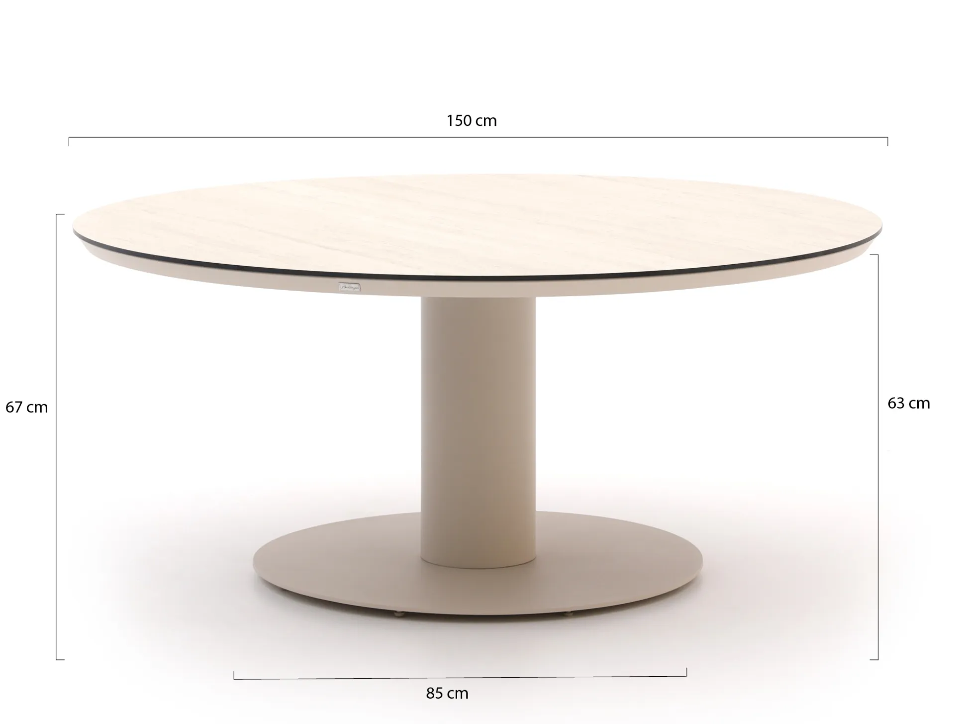 Bellagio La Fonte low dining tuintafel ø 150cm