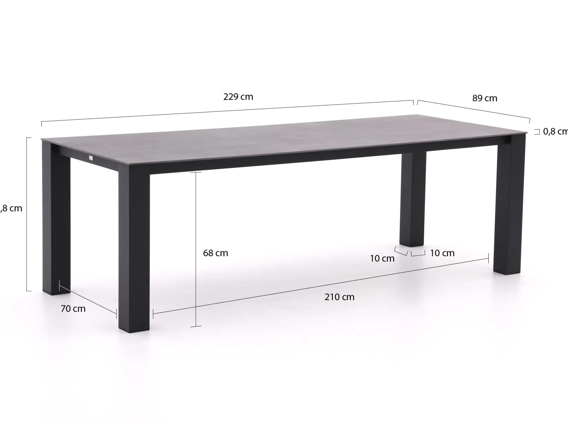 Bellagio Lagundo dining tuintafel 230x90cm