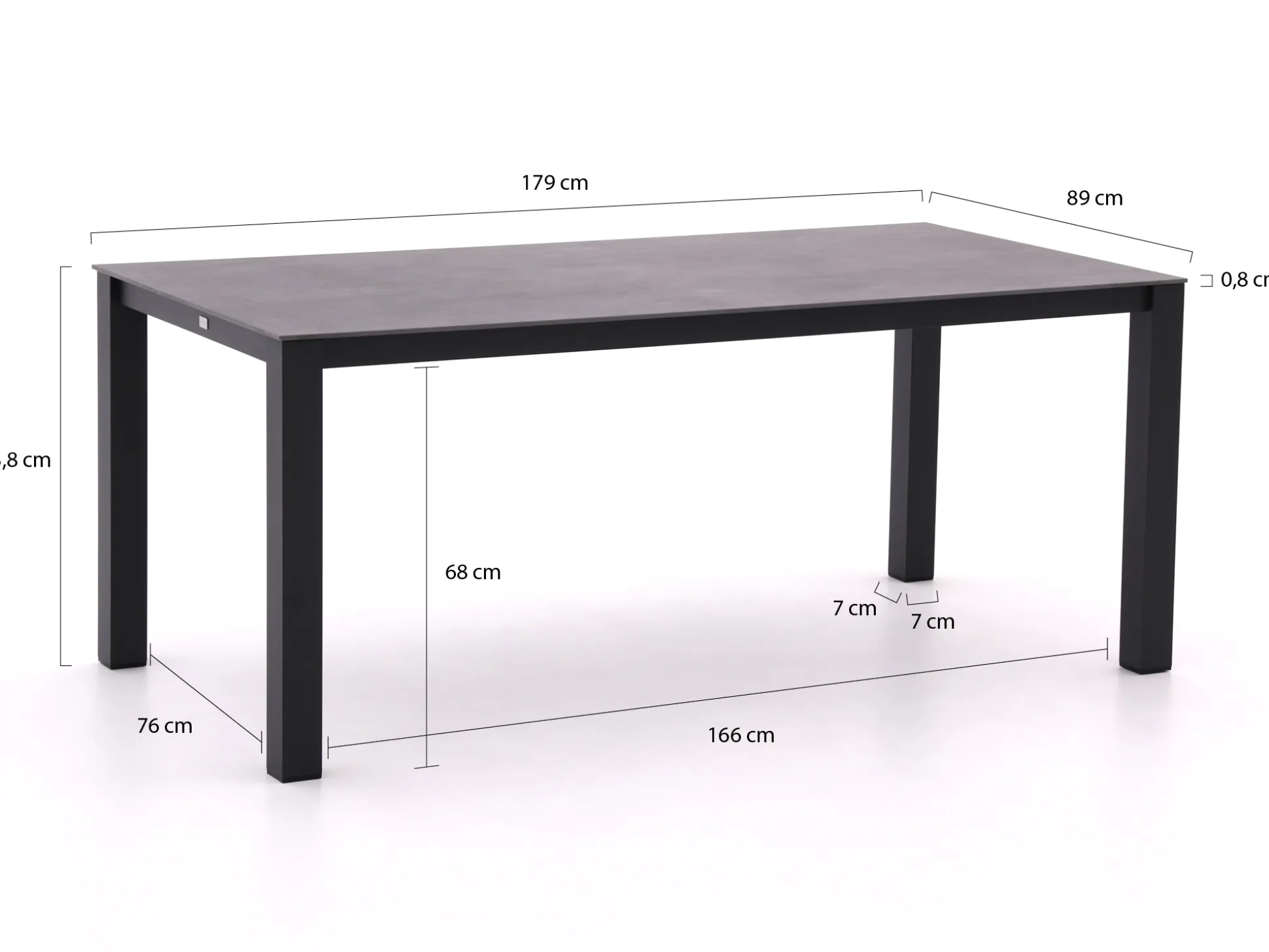 Bellagio Lagundo dining tuintafel 180x90cm