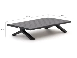 Bellagio La Tomba lounge tuintafel 80x135cm